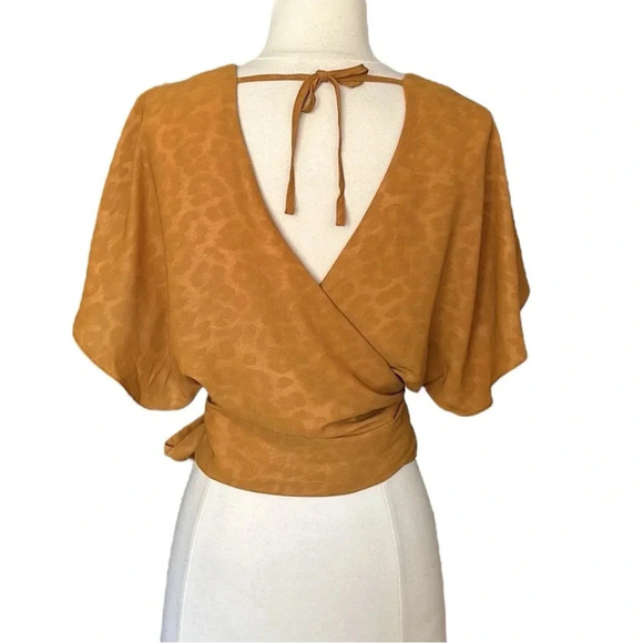 Anthropologie CURRENT AIR Mindy Dolman Kimono Sleeve Wrap Blouse Size XS NWOT - Picture 11 of 15